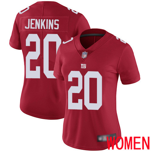 Women New York Giants #20 Janoris Jenkins Red Limited Red Inverted Legend Football NFL Jersey->women nfl jersey->Women Jersey